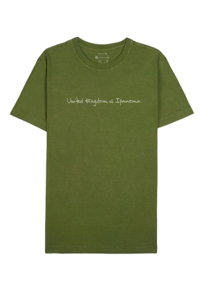 Osklen handwritten-print T-shirt - Green