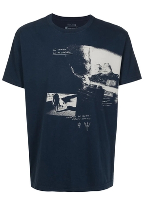 Osklen Vintage Twinfins Go Faster cotton T-Shirt - Blue