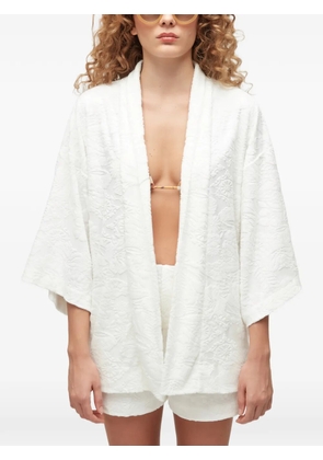 Osklen jacquard kimono - White