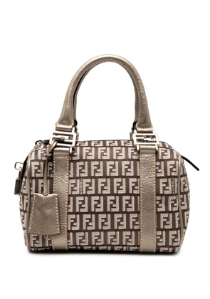 Fendi Pre-Owned 2010-2025 Mini Zucchino Canvas Forever Bauletto boston bag - Brown