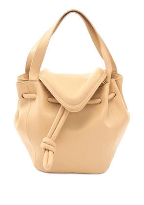 Bottega Veneta Pre-Owned 2010 Beak drawstring-fastening leather tote bag - Neutrals