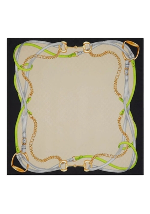 Gucci GG-print chain scarf - Green