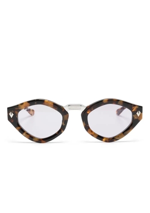 T Henri Eyewear tortoiseshell-effect tinted sunglasses - Brown