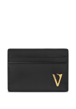 Versace logo-plaque cardholder - Black