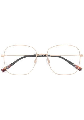MISSONI EYEWEAR oversized square frame glasses - Gold