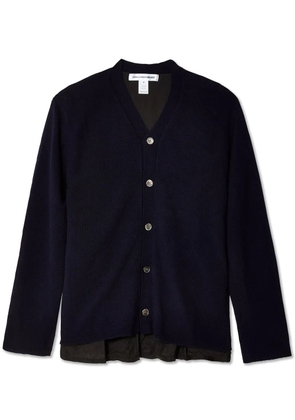 Comme Des Garçons Shirt long-sleeve layered cardigan shirt - Blue