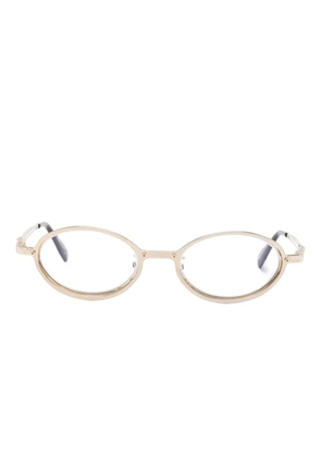 Kuboraum Maskeh 18 oval-frame glasses - Gold