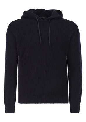 Tagliatore long-sleeve hooded sweater - Blue
