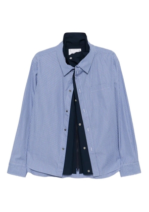 sacai poplin shirt jacket - Blue