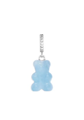 Crystal Haze Nostalgia Bear crystal-embellished hoop earring - Blue