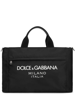 Dolce & Gabbana logo-lettering holdall - Black