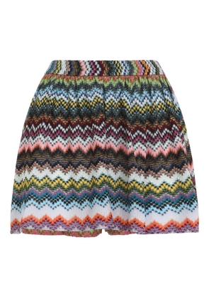 Missoni chevron high-waisted shorts - White
