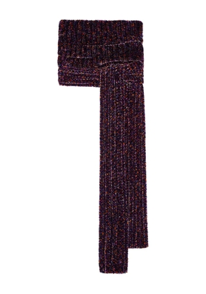 DRIES VAN NOTEN knitted scarf - Purple