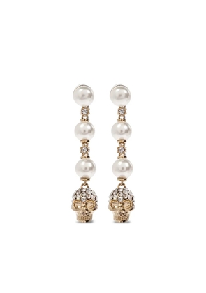 Alexander McQueen crystal-embellished earrings - Gold
