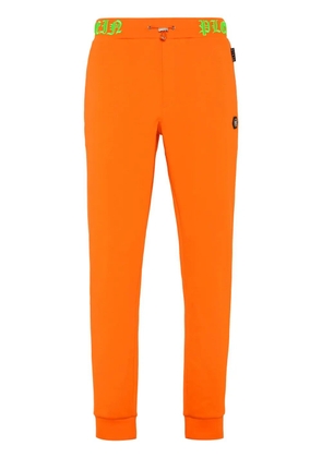 Philipp Plein Skull and Bones logo-waistband track pants - Orange