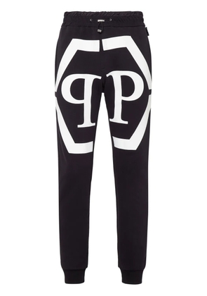 Philipp Plein logo-print track pants - Black