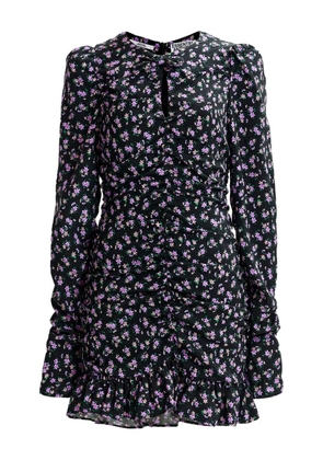 Essentiel Antwerp puffed-sleeve ruffled mini dress - Black