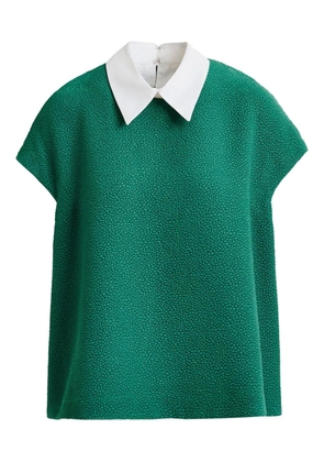 Essentiel Antwerp polo-collar blouse - Green