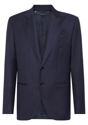 Billionaire pinstripe-pattern wool blazer - Blue
