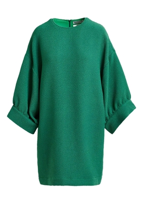 Essentiel Antwerp dot-pattern crew-neck mini dress - Green