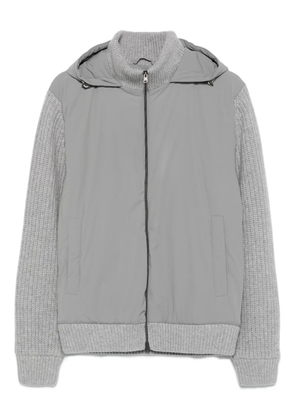 Herno ribbed-knit jacket - Grey