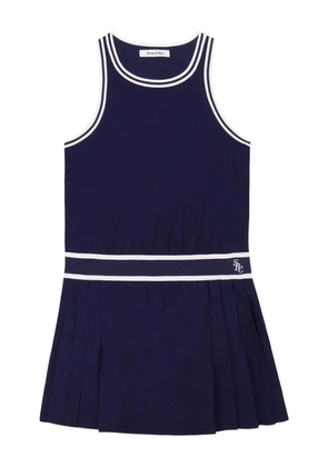 Sporty & Rich pleated mini dress - Blue