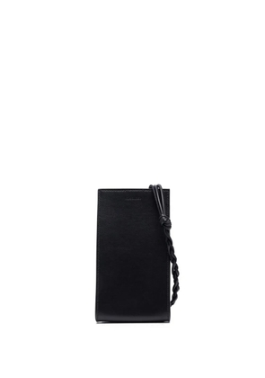 Jil Sander leather logo-detail neck bag - Black