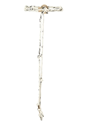 Chloé braided rope belt - White