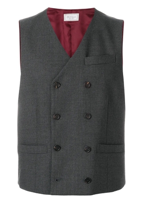 Brunello Cucinelli double-breasted waistcoat - Grey