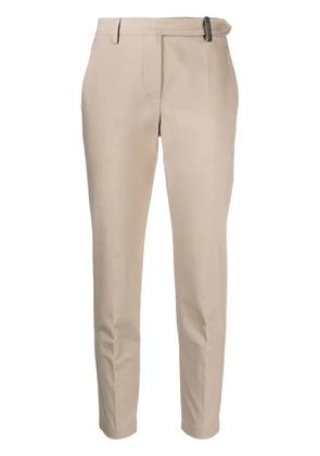 Brunello Cucinelli cropped slim-leg trousers - Neutrals