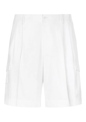 Dolce & Gabbana flap-pocket cotton shorts - White