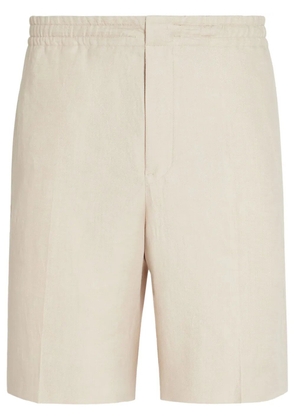 Zegna Oasi Lino linen shorts - Neutrals
