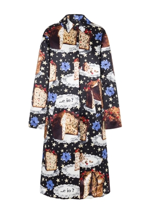 Moschino star-print coat - Black