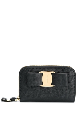 Ferragamo bow detail purse - Black