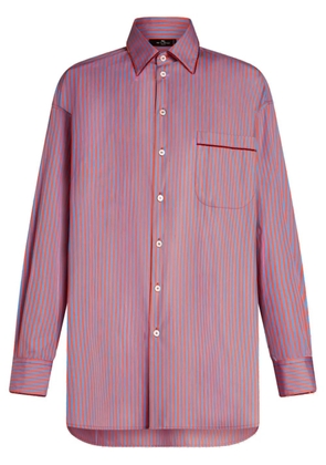 ETRO striped cotton shirt - Blue