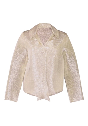 Peter Cohen Gabol metallic-effect shirt - Silver