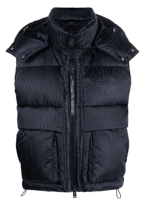 AMIRI logo-print padded gilet - Black
