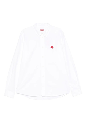 Kenzo logo-patch shirt - White