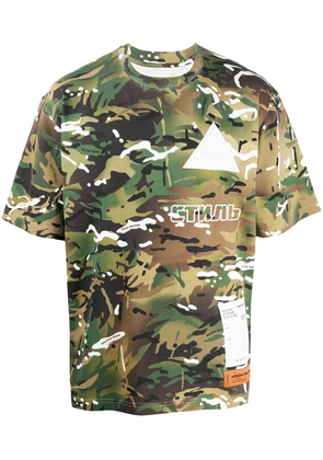 Heron Preston camouflage print T-shirt - Green