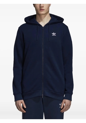 adidas Originals Trefoil-embroidered full-zip hoodie - Blue