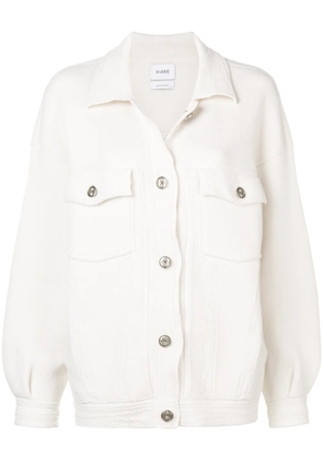 Barrie contrast-stitching denim-effect jacket - Neutrals