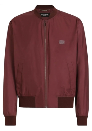 Dolce & Gabbana zip-up bomber jacket - Red