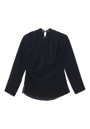Uma Wang draped asymmetric blouse - Black
