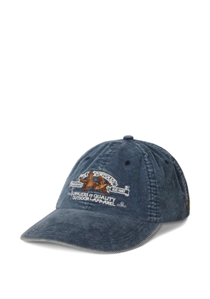 Polo Ralph Lauren corduroy-effect baseball cap - Blue