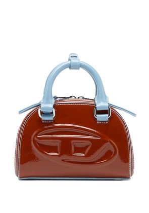 Diesel 1DR Dome embossed crossbody bag - Brown