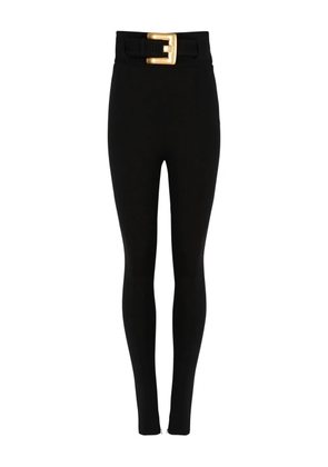 Balmain buckle-embellished trousers - Black