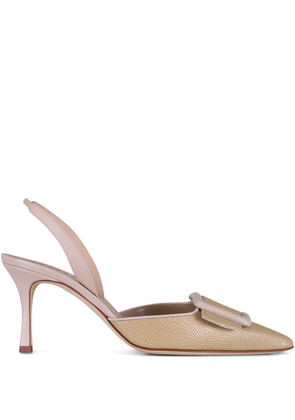 Manolo Blahnik Mayslibi slingback pumps - Neutrals