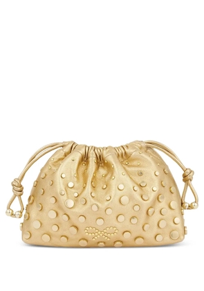 Anya Hindmarch studded drawstring clutch bag - Gold