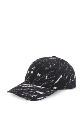 Marni crayon-effect baseball cap - Black
