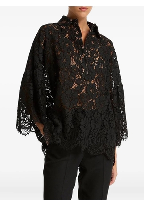 Michael Kors Collection lace flare-sleeve shirt - Black